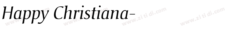 Happy Christiana字体转换
